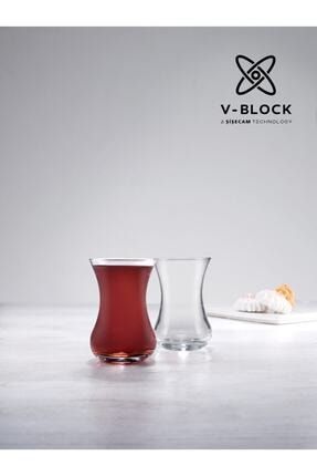 V-Block Antimikrobiyal Incebelli 6'lı Çay Bardağı P42381-1118085