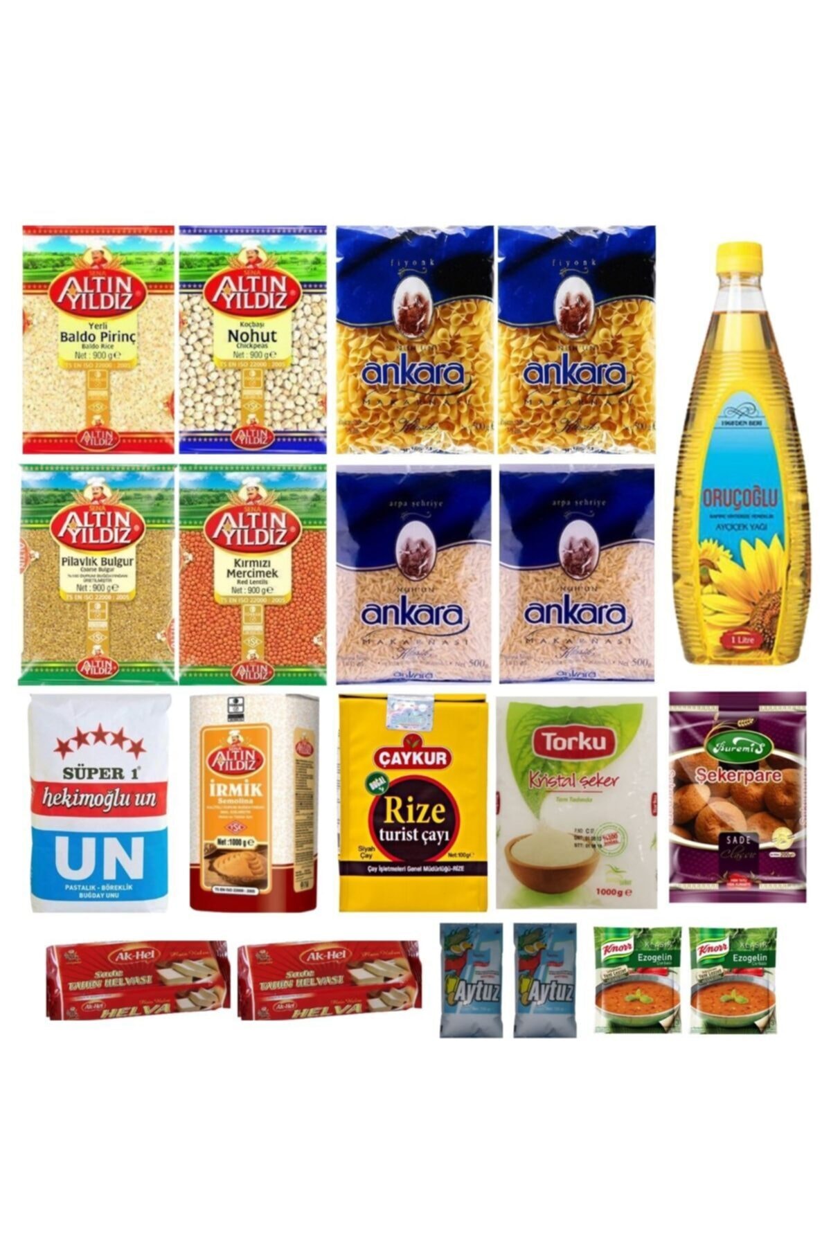 No.3 Ramazan Paketi Yardım Kolisi Ramazan Kolisi Erzak Paketi 20 Ürün