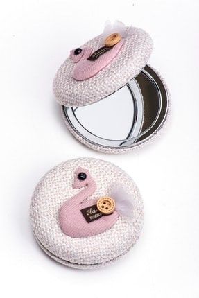 Vintage Cep Çanta Aynası Kapaklı Makyaj Aparatı LD393-E