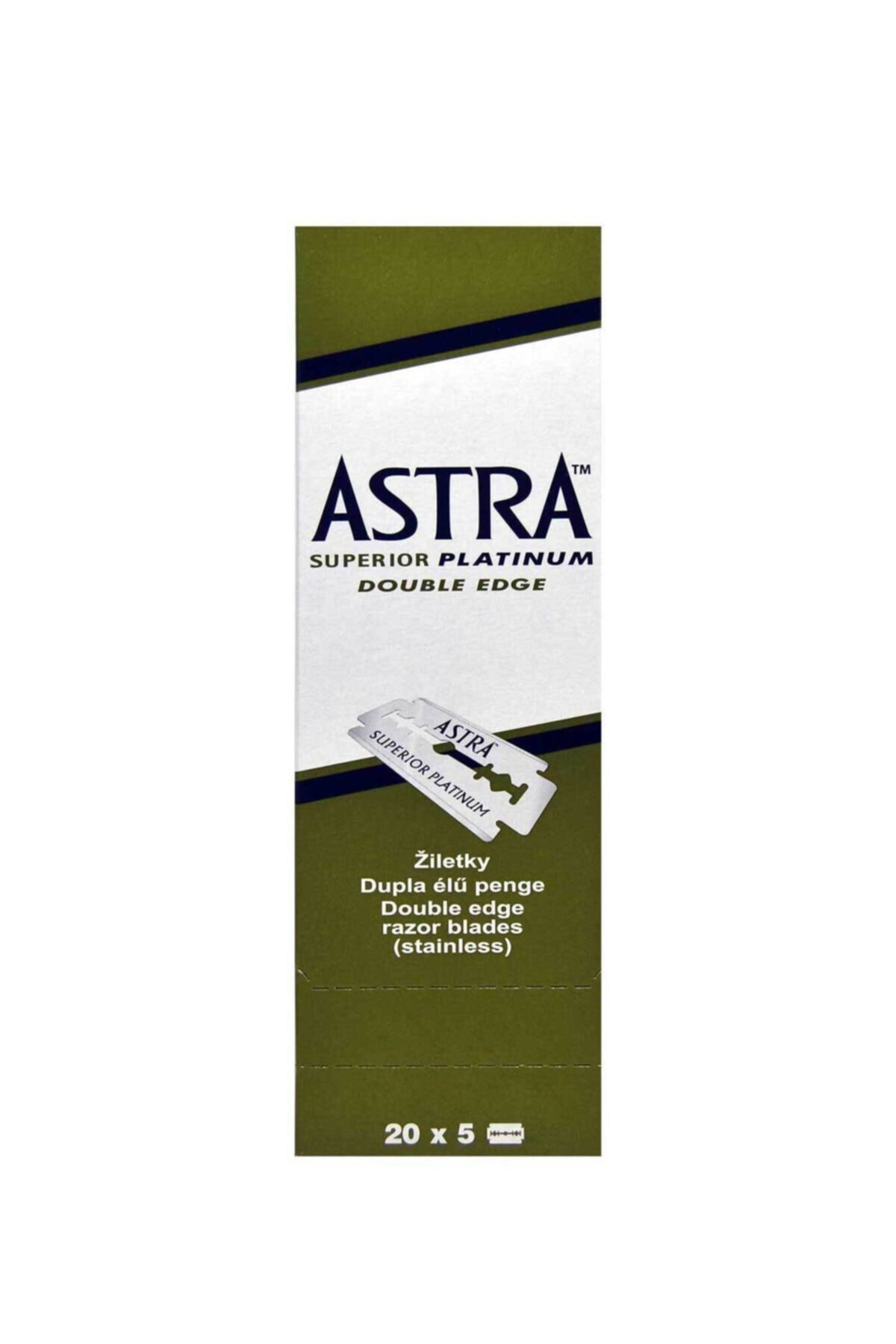 Astra Platinium Tıraş Jileti Çift Kenarlı Double Edge