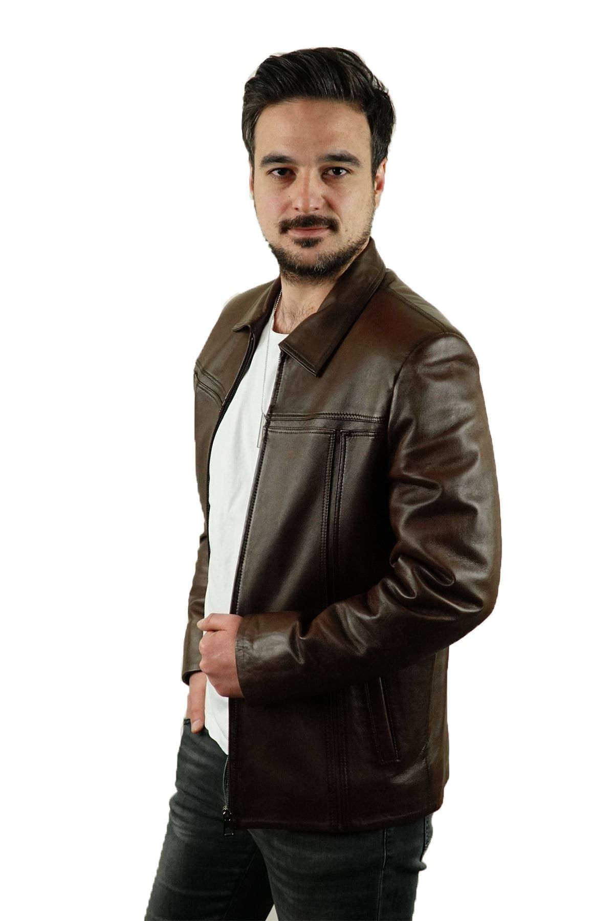 کاپشن چرم دری مسا DRMS10014