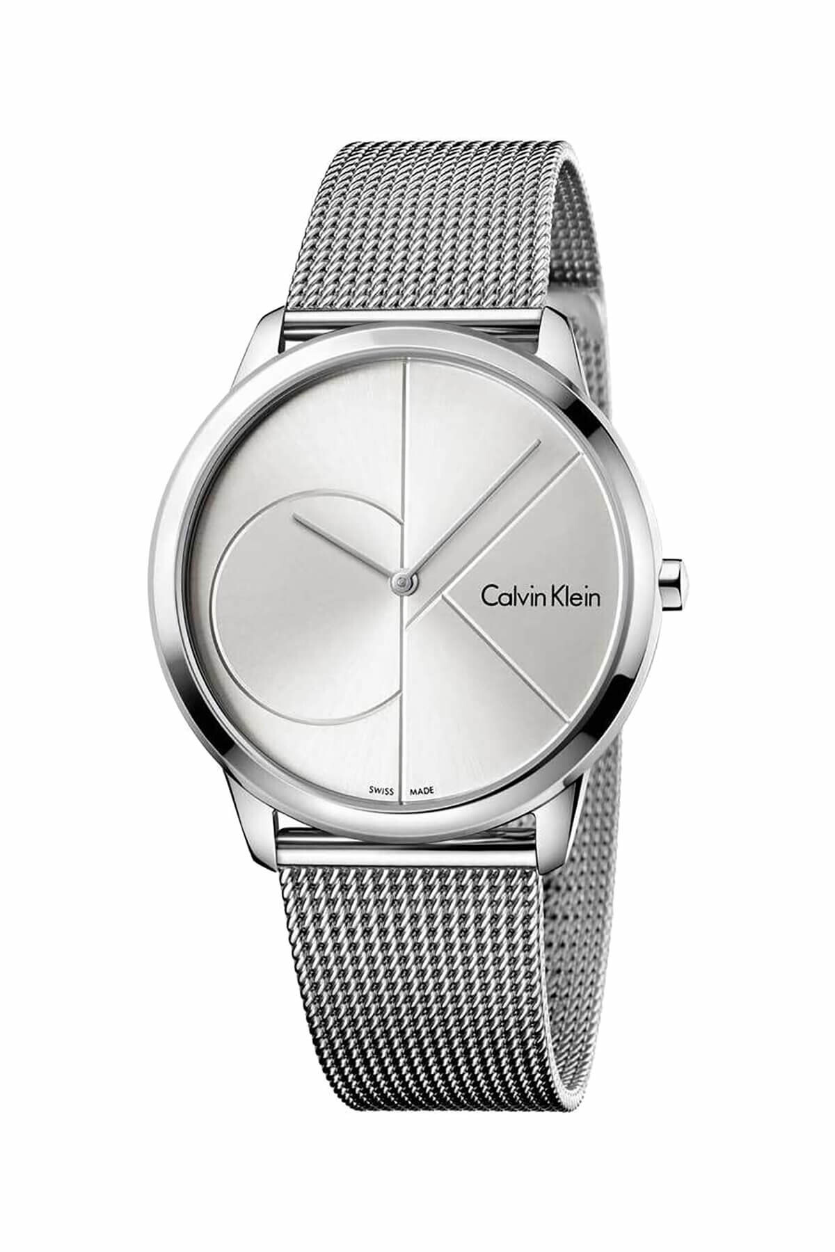 ساعت مردانه کالوین کلین بند استیل ظریف تمام نقره ای Calvin Klein