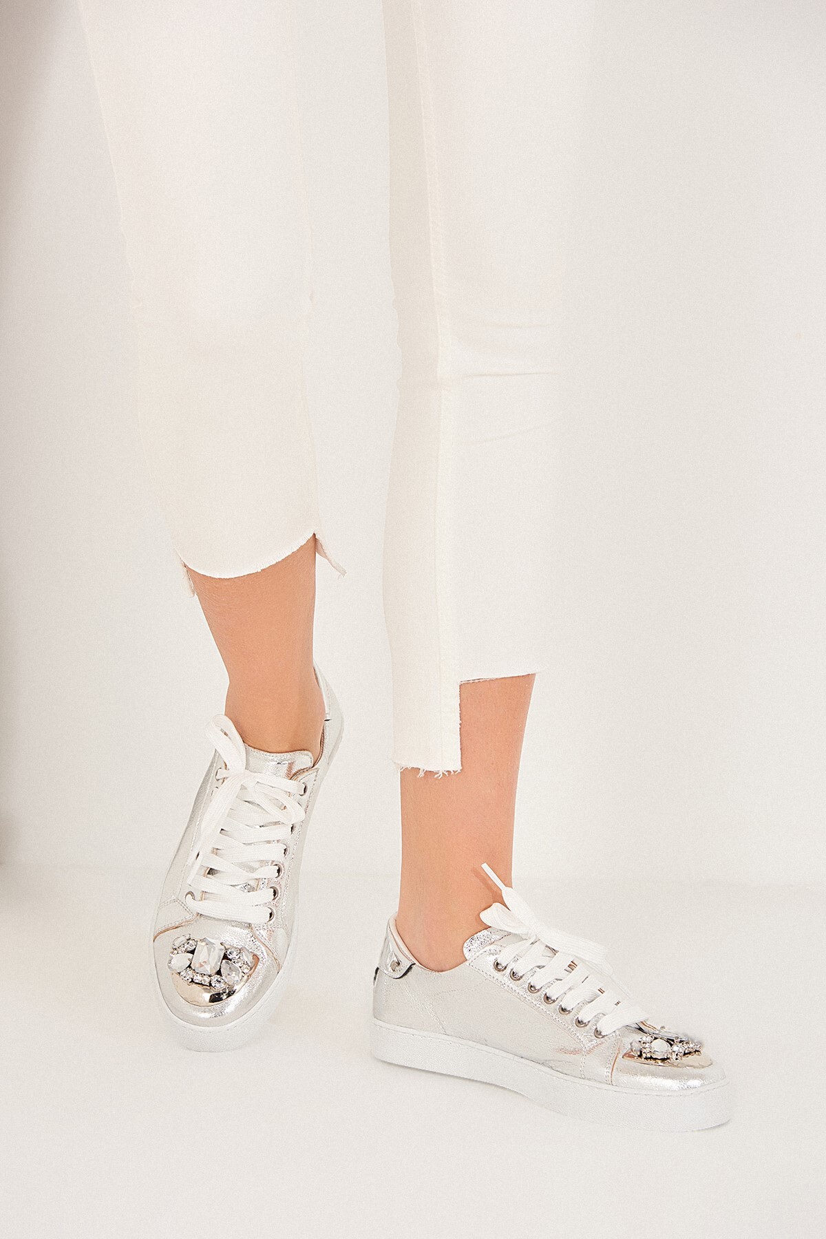 TRENDYOLMİLLA Gümüş Kadın Sneaker 6936 Fiyatı, Yorumları - Trendyolmilla