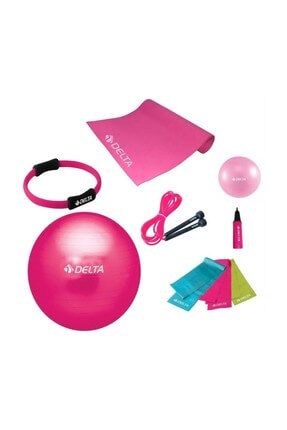 55 cm Ultimate New Collection Fuşya Pilates Seti - UNC UNC 50