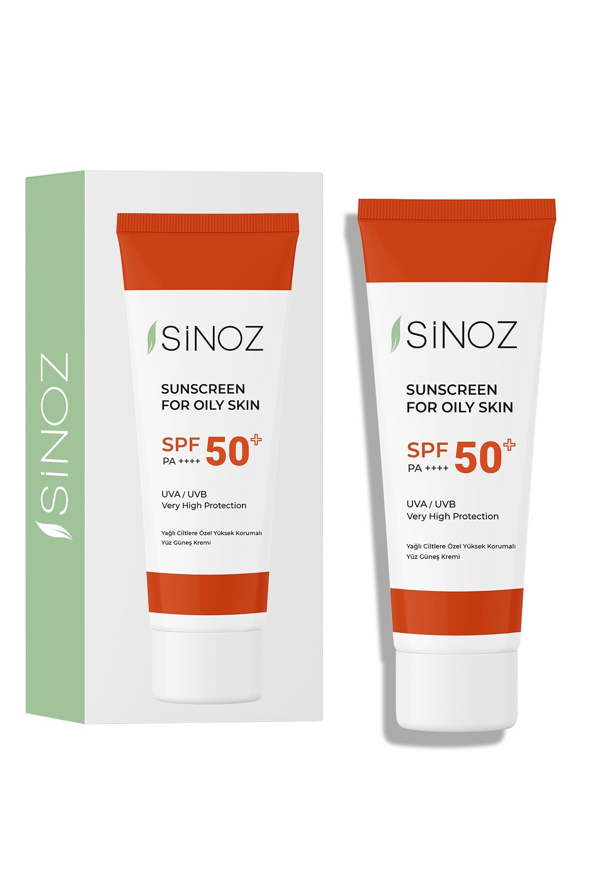 SİNOZ Yağlı Ciltlere Özel Aydınlatıcı Yüksek Korumalı Yüz Güneş Kremi Spf50 / Pa 50 ml NE11067
