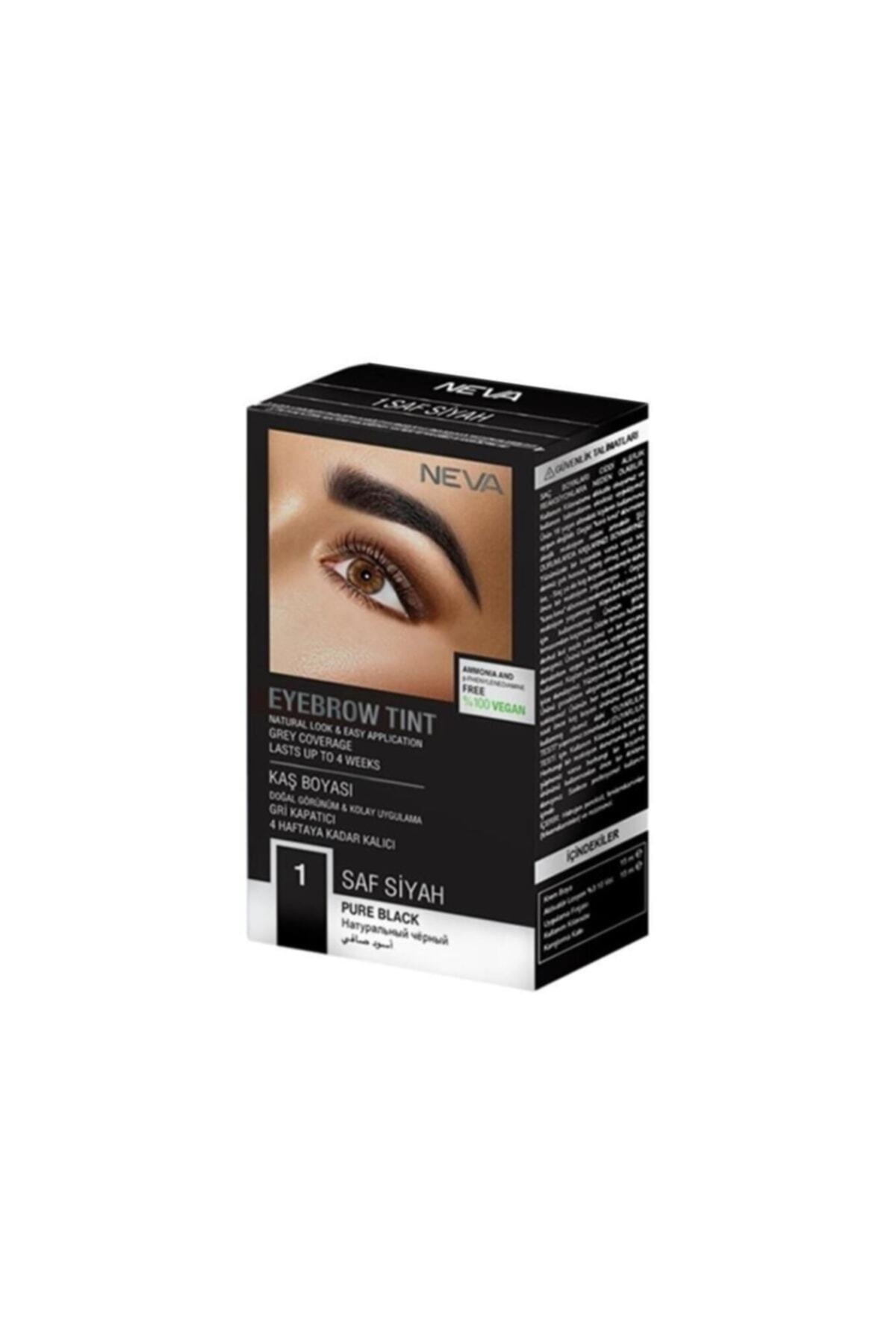 Neva Eyebrow Tint Vegan Kaş Boyası Seti 1 Saf Siyah Fiyatı, Yorumları