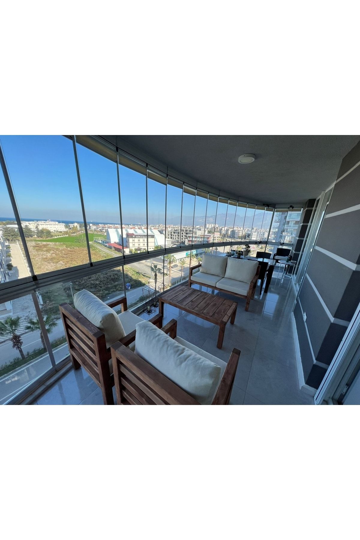 ODUNS Trian Bahçe Balkon Teras Oturma Grubu