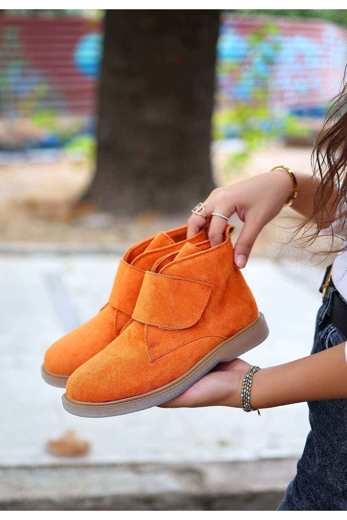 Zeon Turuncu Süet Bot