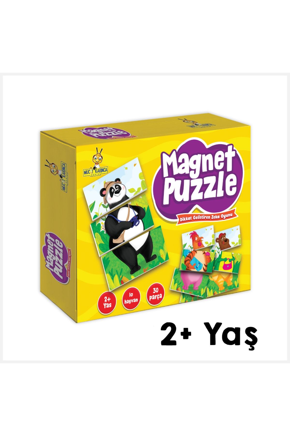 yükselen zeka 2+ Yaş Magnet Puzzle Dikkat Geliştiren Zeka Oyunu