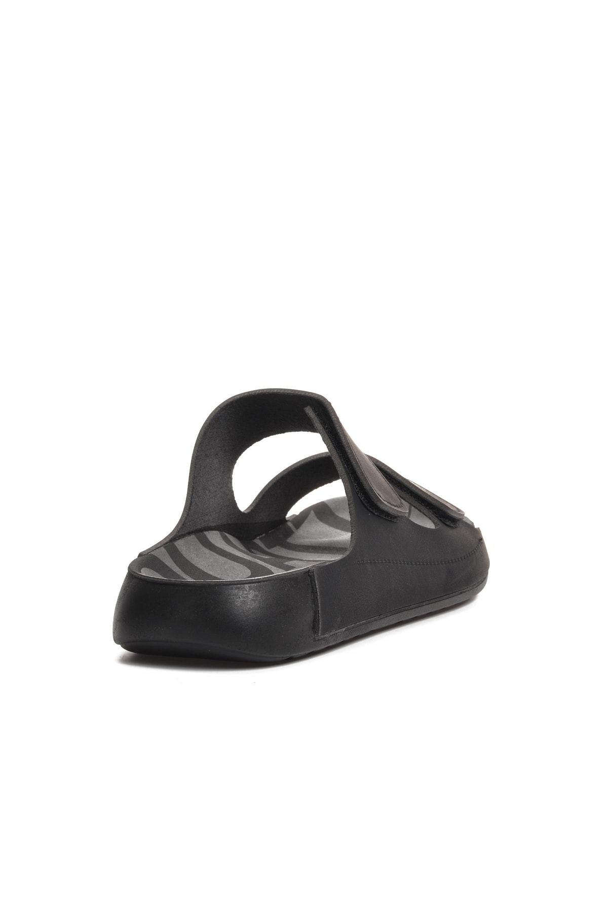 BENTO-Black Double Banded Ayakmod 66.005 Men's Slippers 4