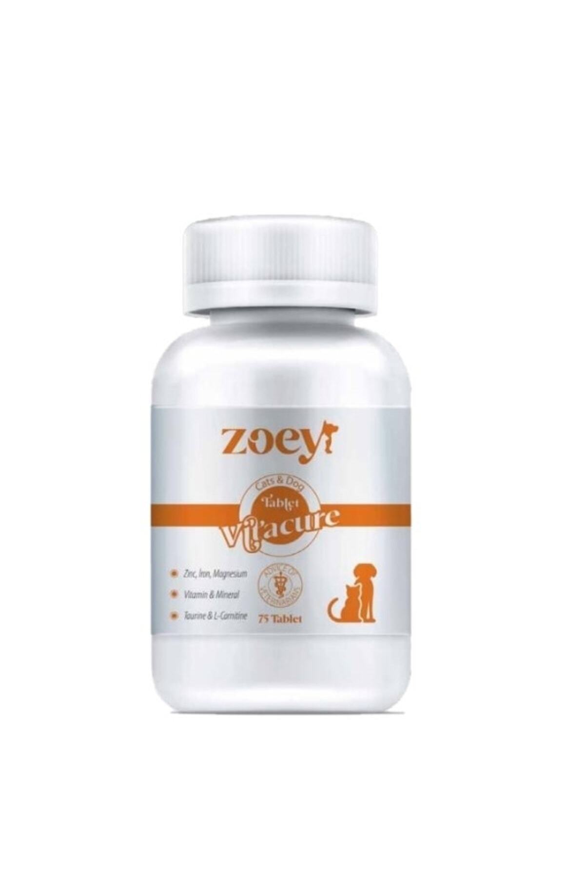 Zoey Vitacure Kedi Ve Köpekler Için Bağışıklık Güçlendirici, Vitamin Tablet - 75 Tablet