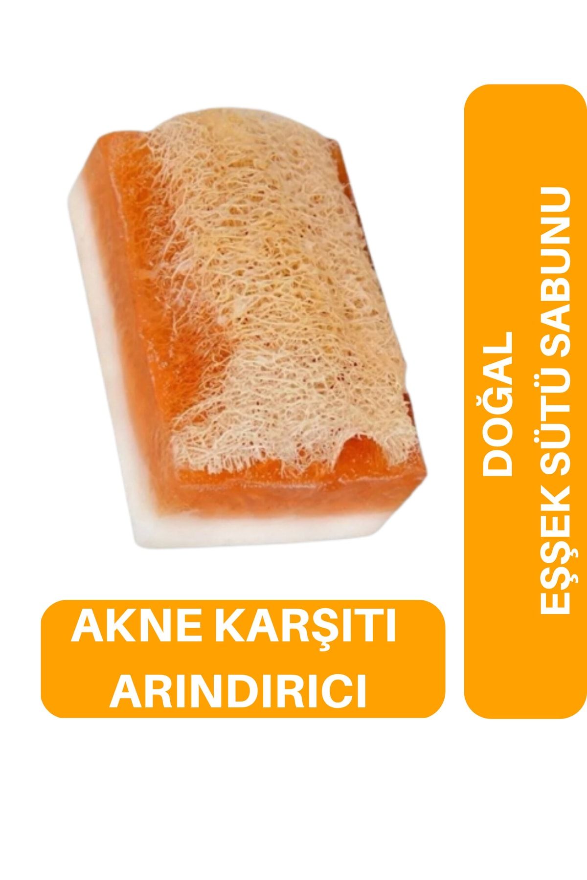 ERA YORESEL %100 El Yapımı Doğal Kabak Lifli Ballı Eşek Sütü Sabunu 120 Gr