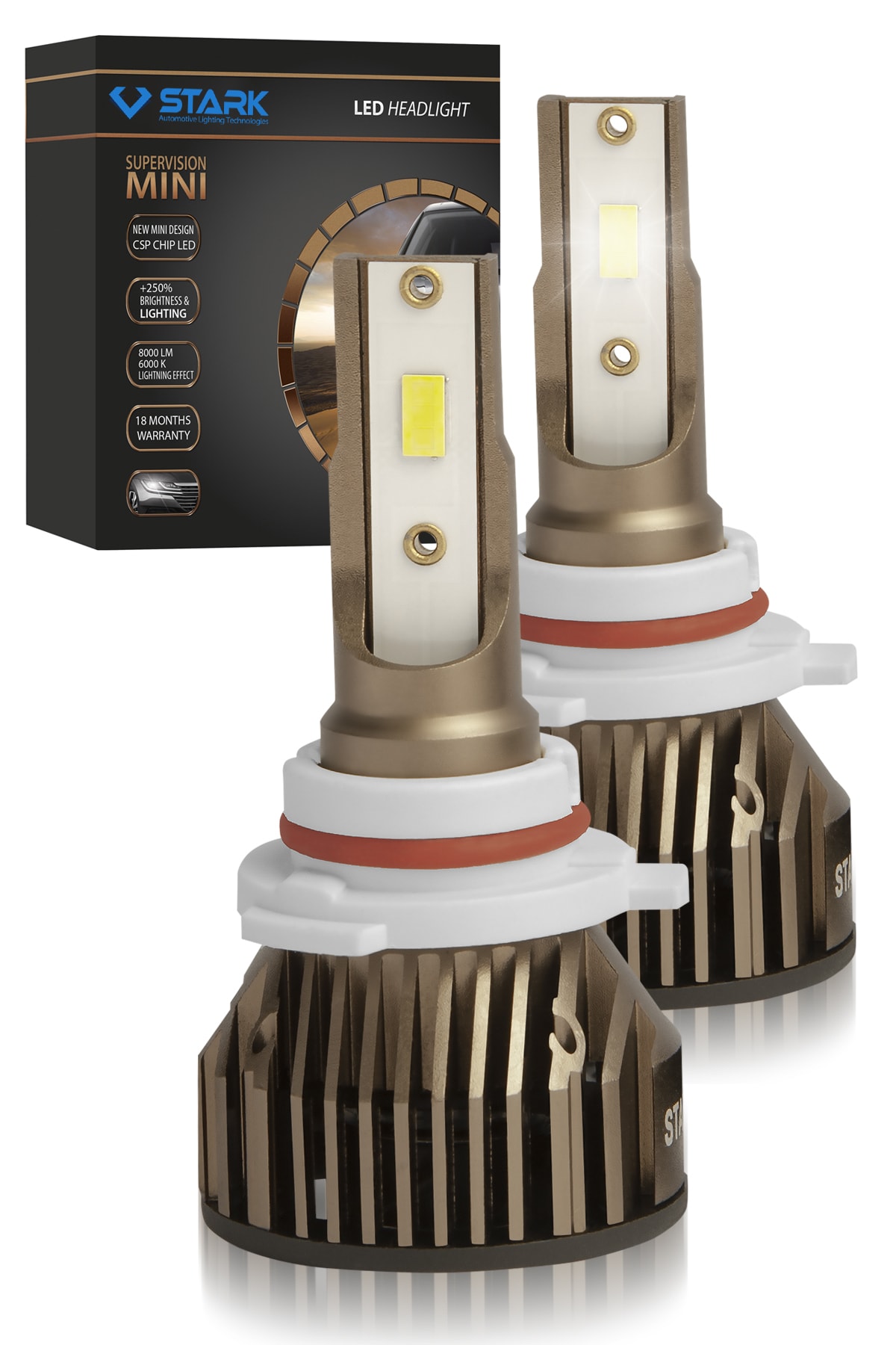 STARK Hb3 9005 Led Xenon Far Ampulü Slim Mini Serisi Supervision