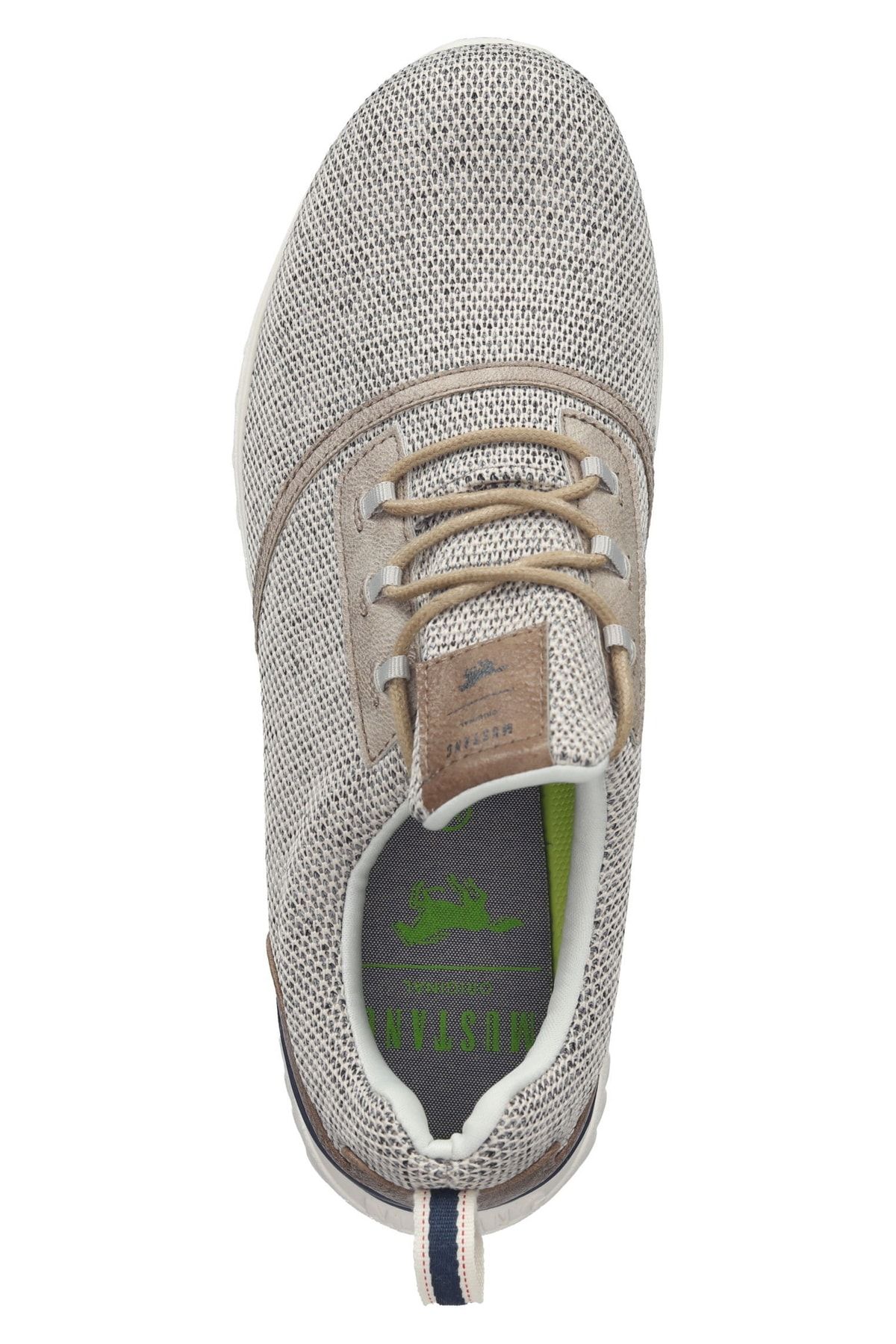 Mustang Sneaker Beige Flacher Absatz YB7408
