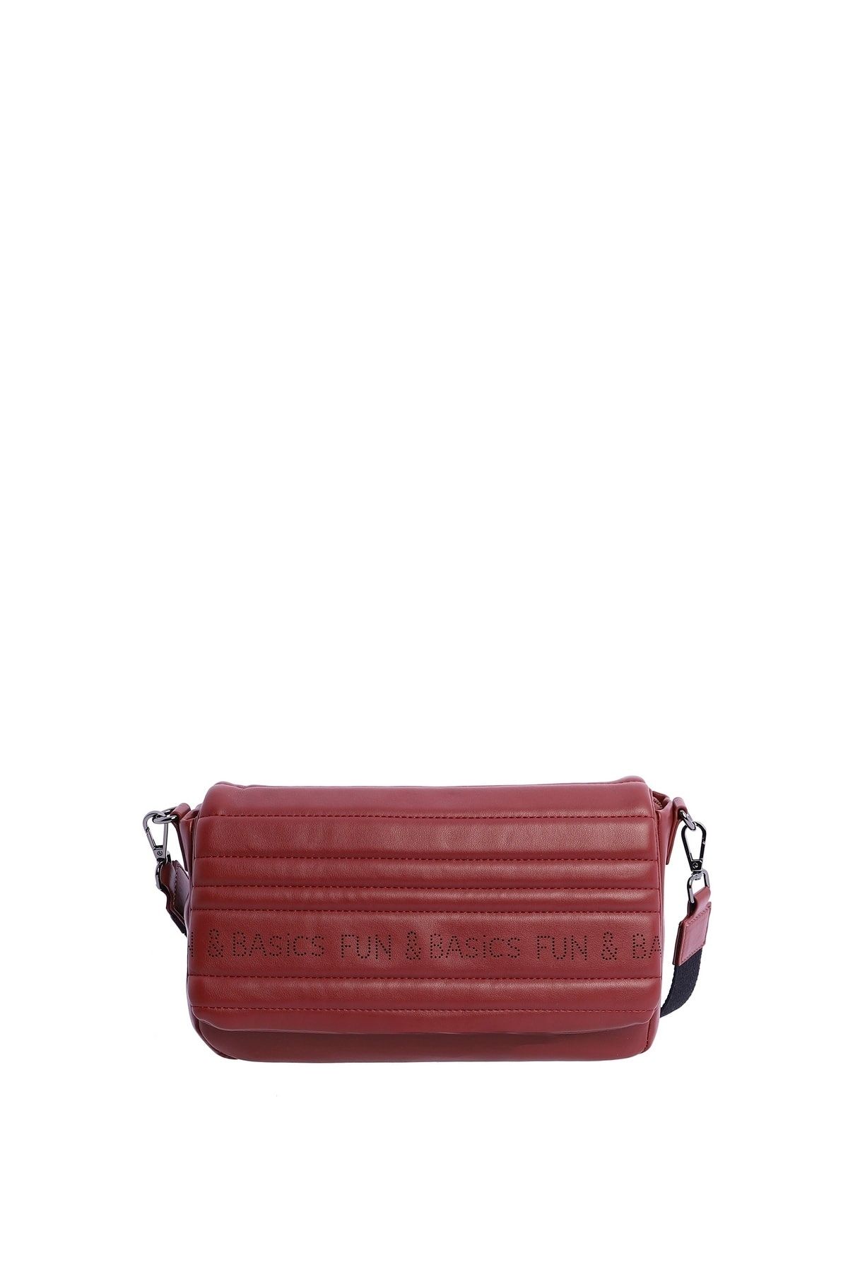 Fun&Basics Messenger Bag Rot Unifarben