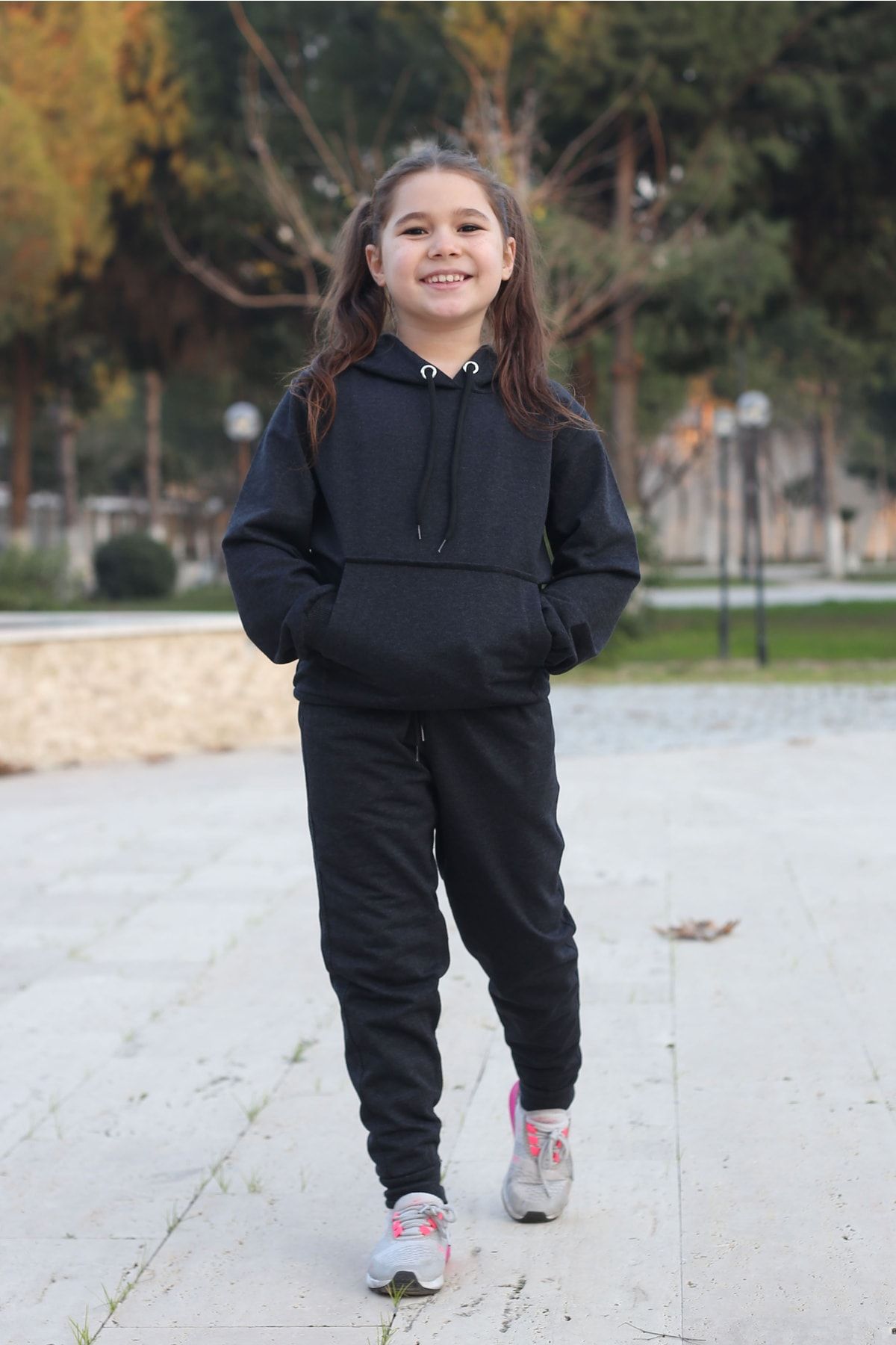 Black track suit for girls best sale