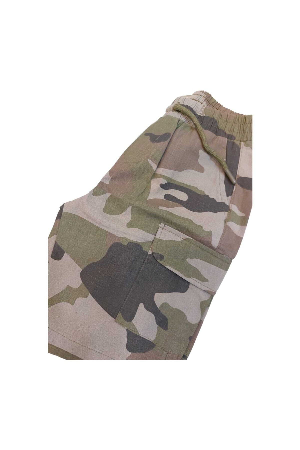 شورت و شلوارک پسرانه خاکی کوتونKoton | 2SKB40171TW اورجینال - تصویر 4