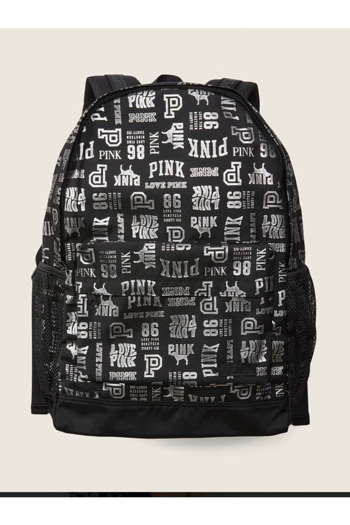 Black and pink backpack discount