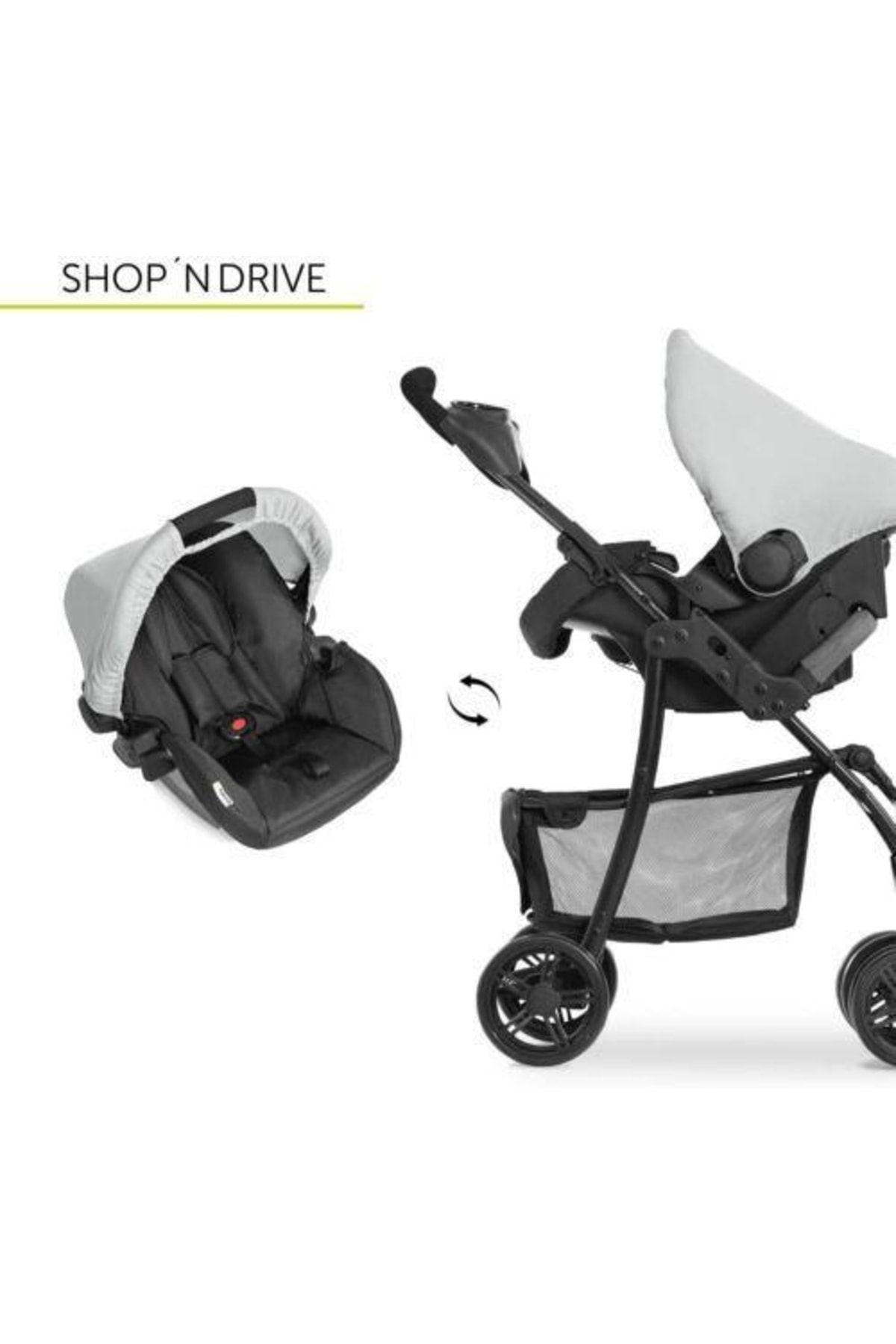 Hauck poussette combinée shopper on sale trio set