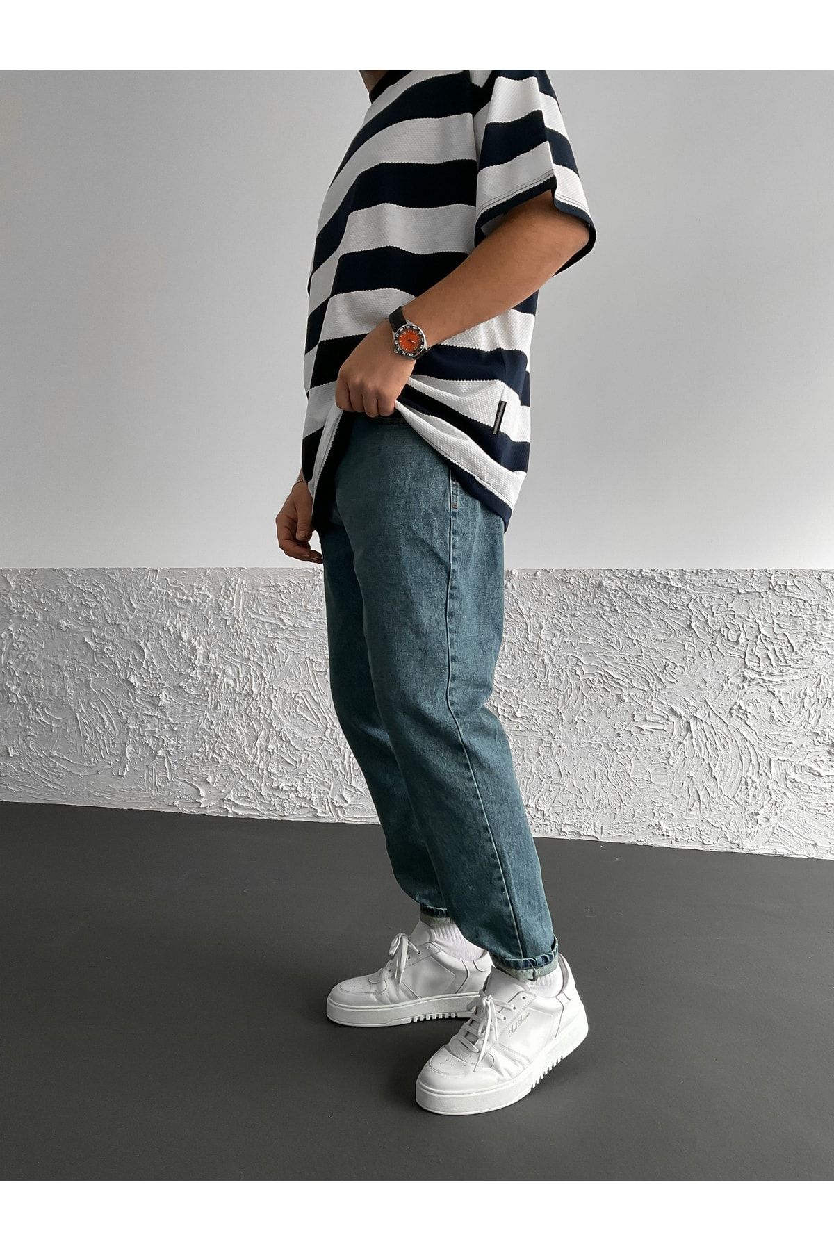 BYBASICMAN Mavi Eskitme Boyfriend Df-1665 AN6845