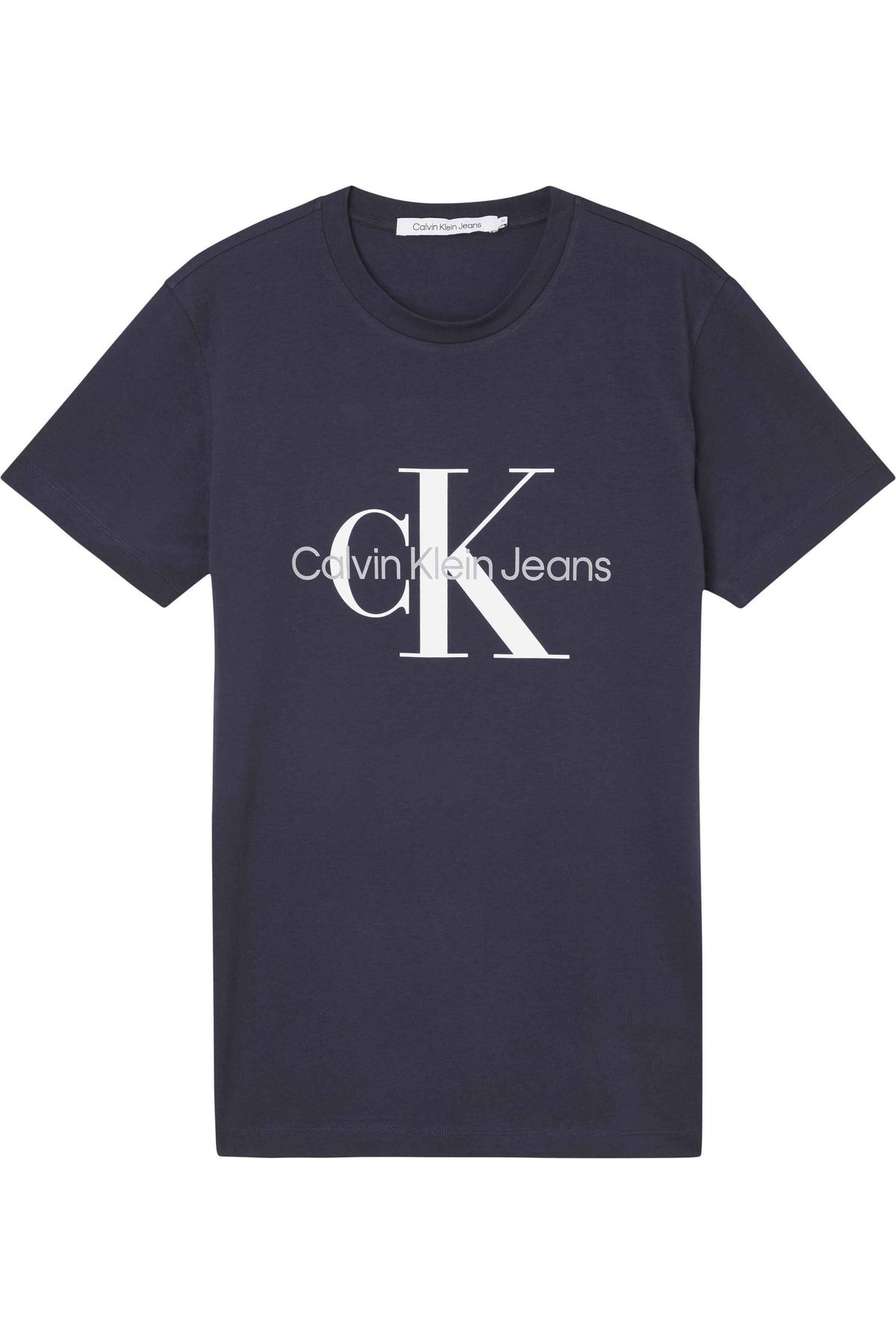 Calvin Klein Neck Shirt T Fit Slim Trendyol Shirt Chw Men\'s Crew - T J30j320935 Cotton