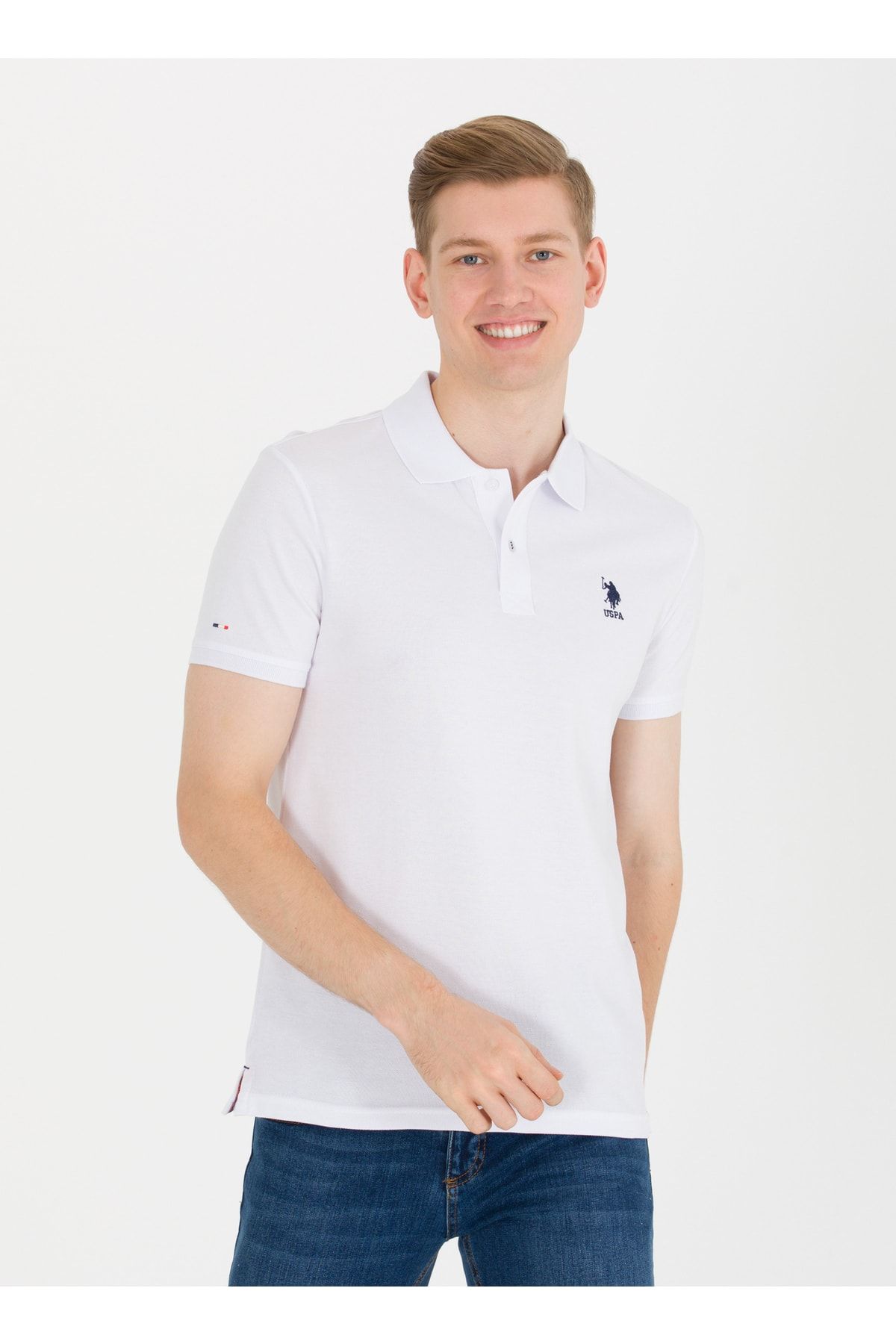 U.S. Polo Assn. Polo T shirt Xs White Trendyol