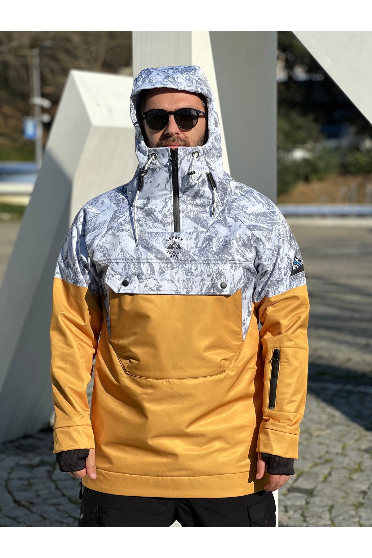 GOFACE Kayak Montu Su Geçirmez 10k Kayak Ve Snowboard Için Tasarlandı Softshell Polarlı