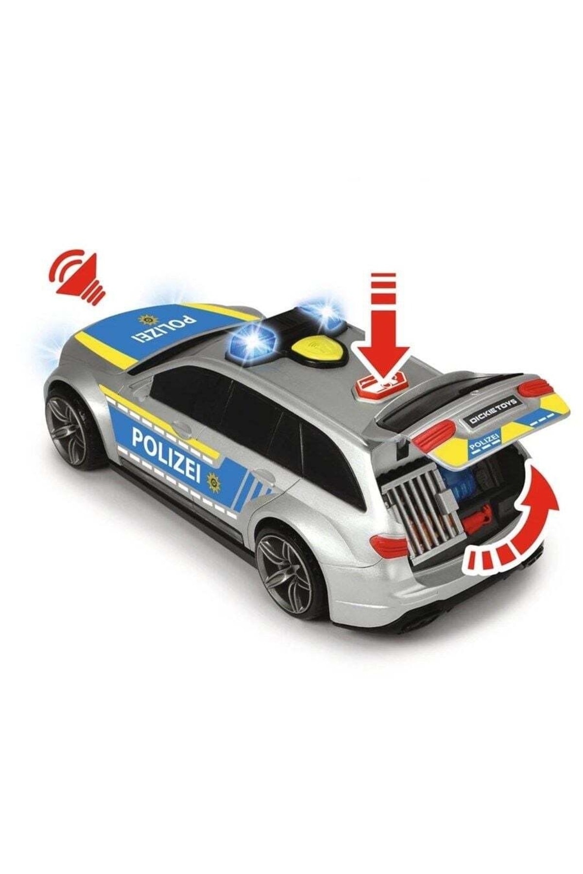 derinavm Dickie Toys Işıklı Ve Sesli Mercedes Polis Arabası