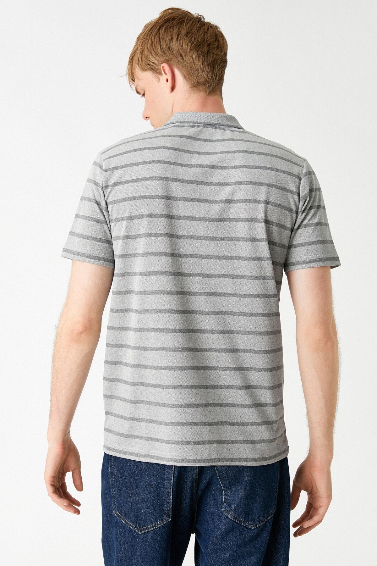 Koton Poloshirt Grau Regular Fit