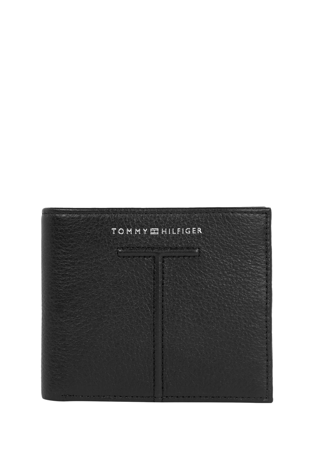 Tommy Hilfiger 9,7x11,4x2,9 Siyah Erkek Cüzdan Th Central Extra Cc And Coın