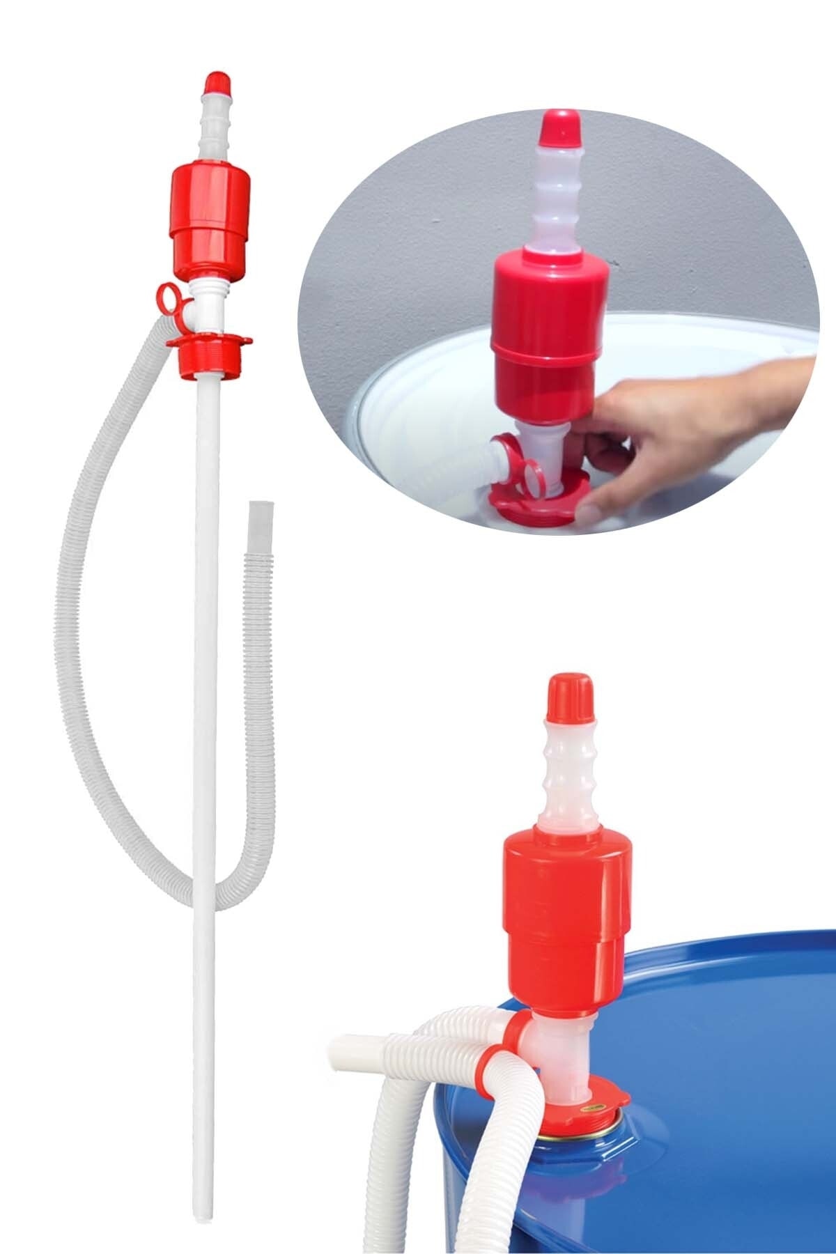 Binbirreyon Varil Pompası Büyük Boy Su Mazot Yağ Benzin Aktarma Pompası Ac006