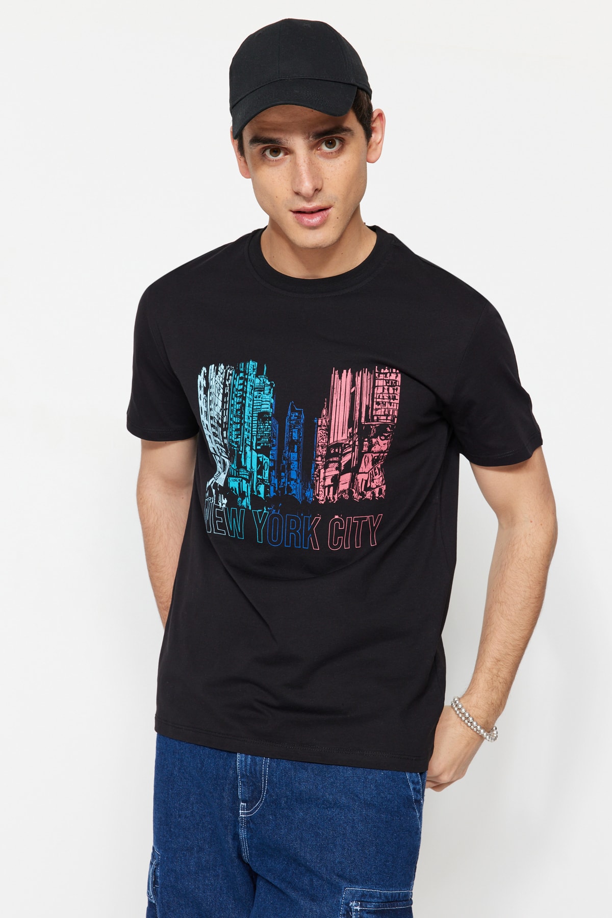 Trendyol Collection T-Shirt Schwarz Regular Fit