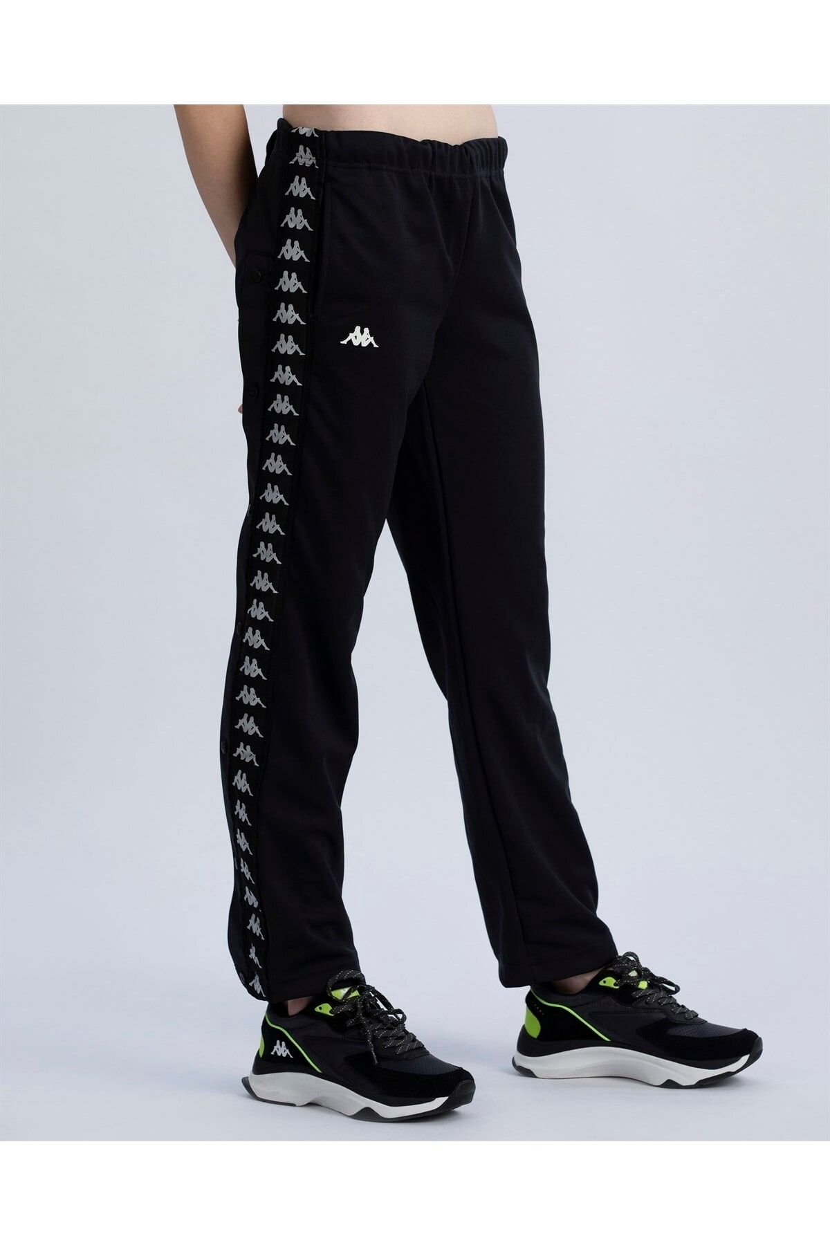 Black kappa joggers online