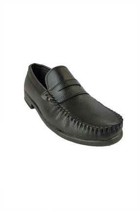 Erkek Siyah Gizli Topuklu Siyah Klasik Ayakkabısı kefçigzlksyh