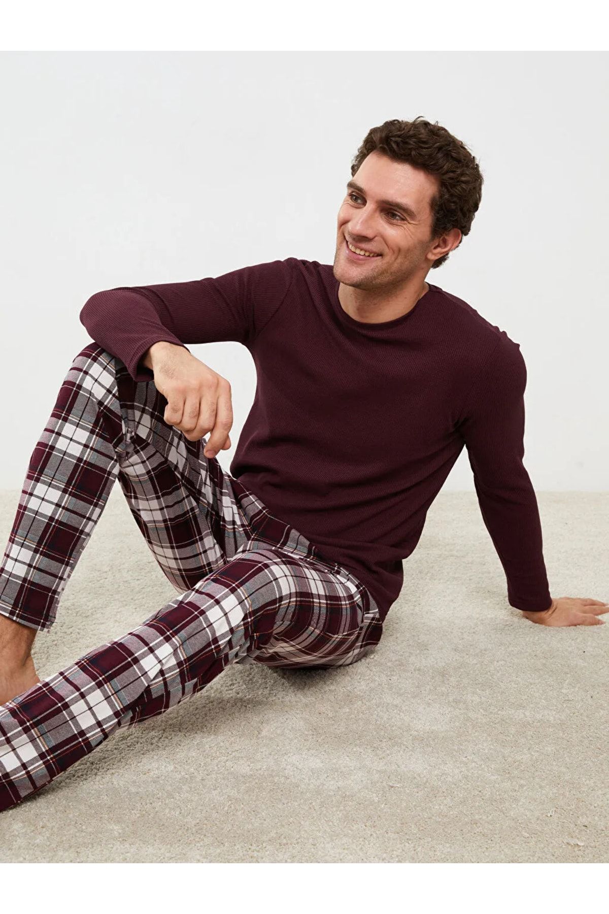 Ekose Erkek Pijama Takımı