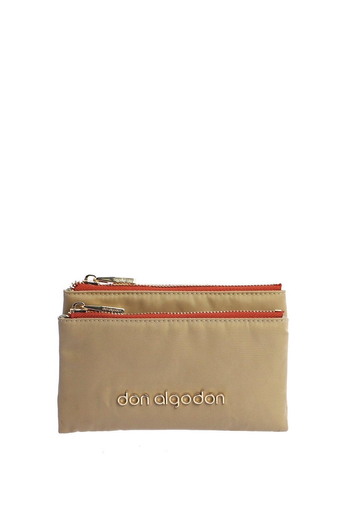 DON ALGODON Geldbörse Beige Unifarben