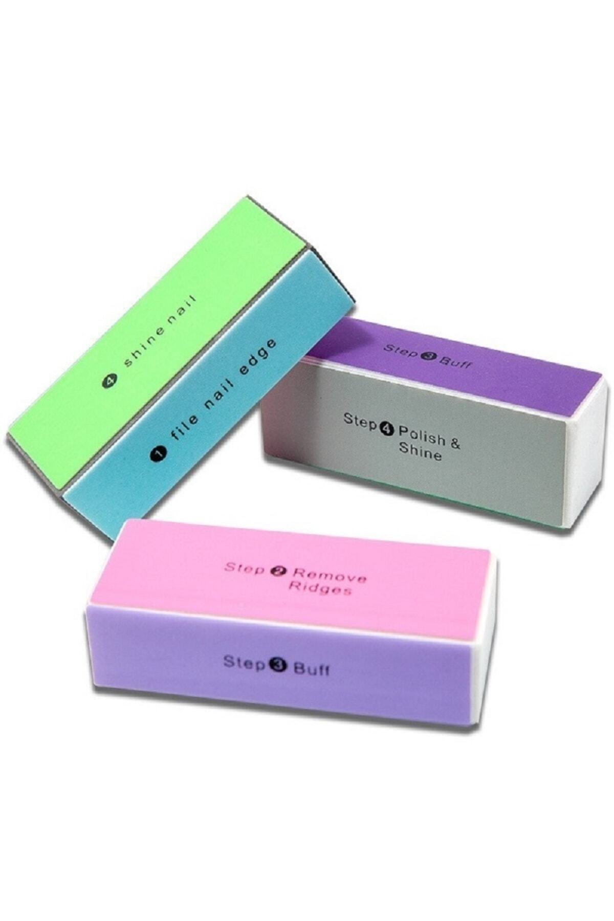 SIFIR312 Kağıt Törpü 4 Yönlü Tırnak Parlatıcı 3 Adet