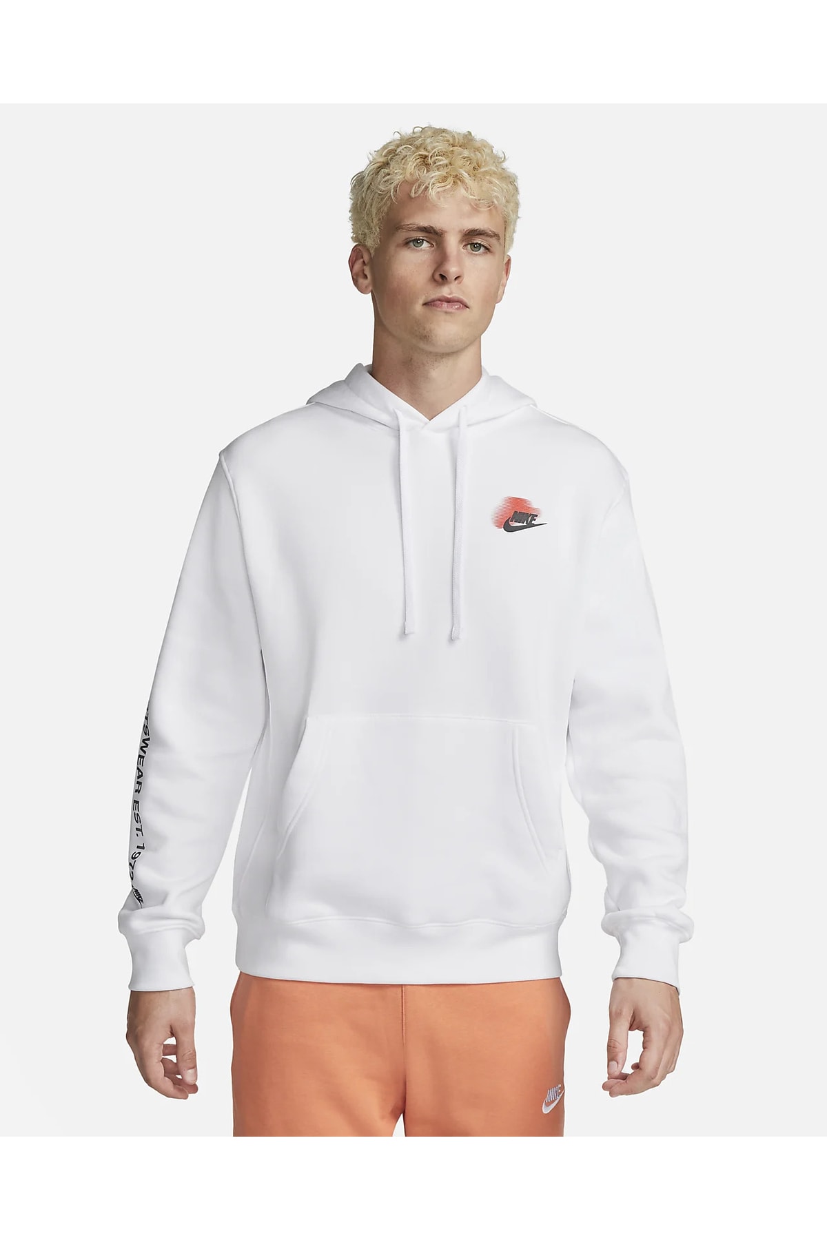 Nike Sportswear Standard Issue Fleece Erkek Kapüşonlu Sweatshirt Fd0414-100