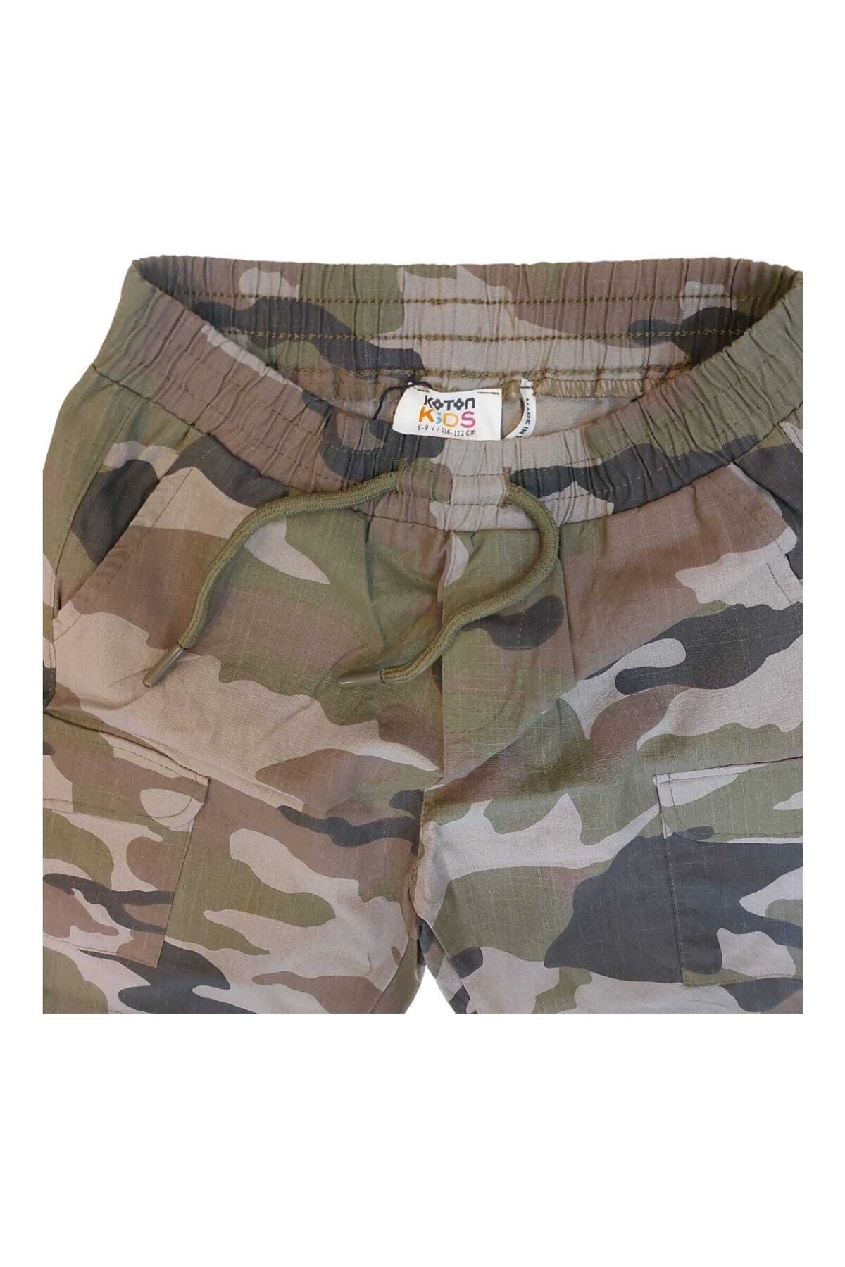 شورت و شلوارک پسرانه خاکی کوتونKoton | 2SKB40171TW اورجینال - تصویر 3