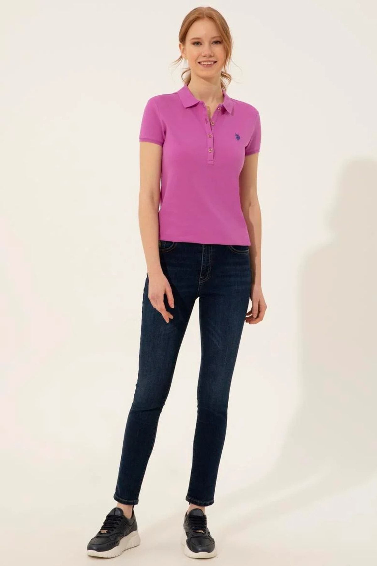 U.S. Polo Assn.-تيشيرت بولو للسيدات 4