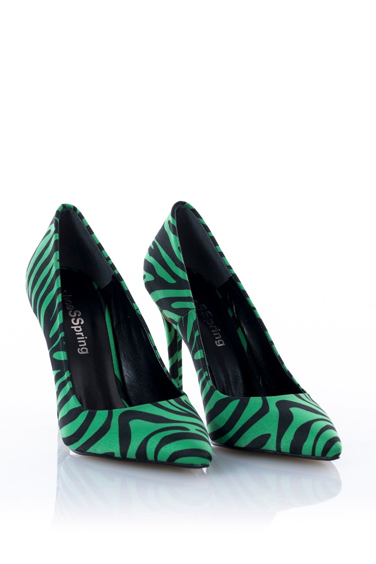 Dark green stiletto heels 2025