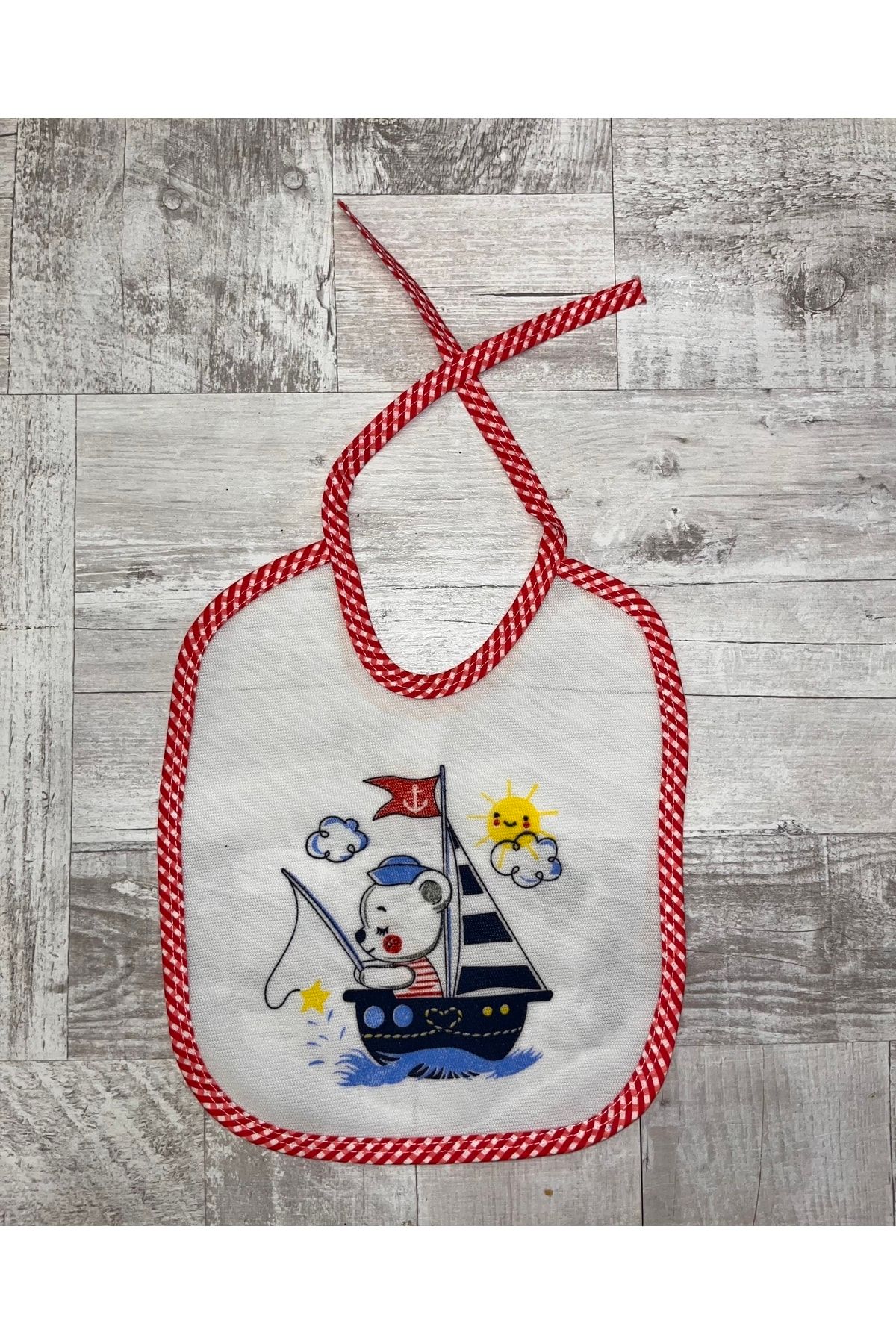 Eymir Home Collection 2 Adet Bebek Mama Önlüğü Alezli
