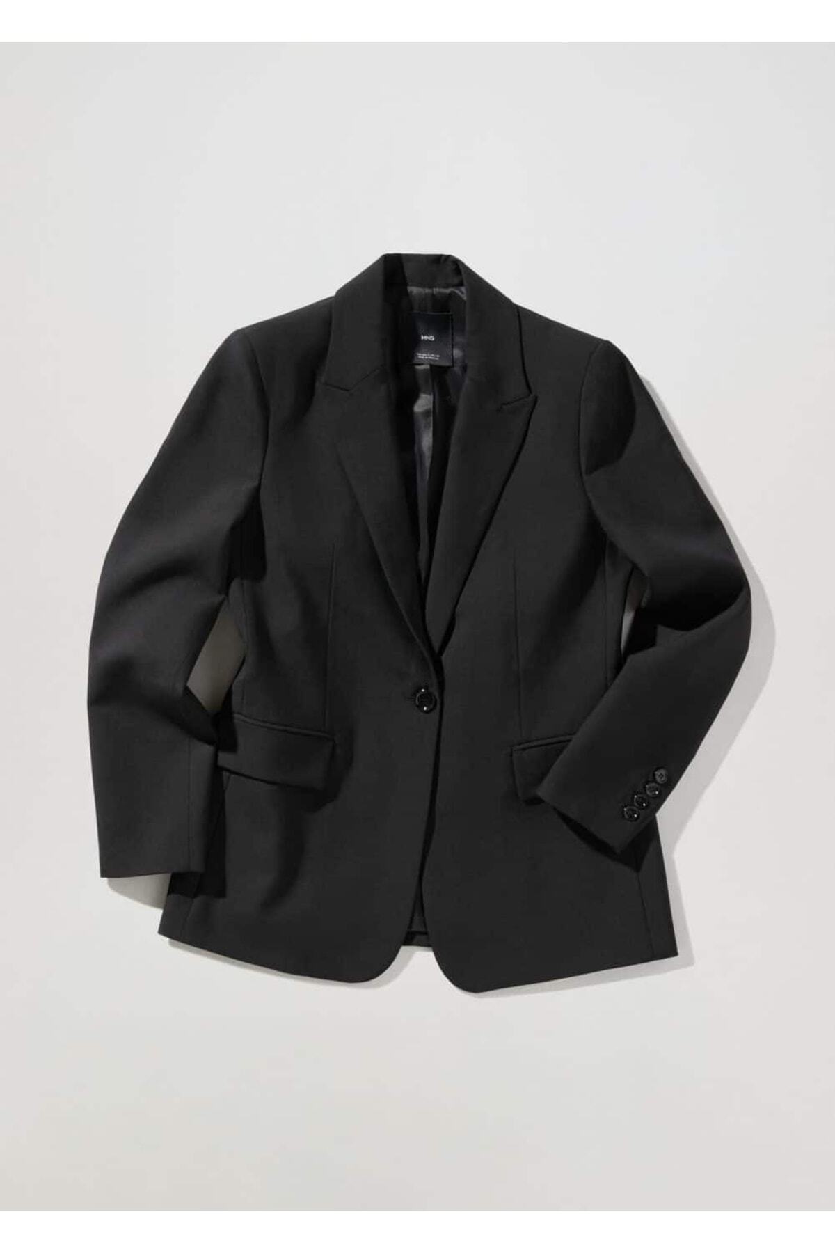 ژاکت مردانه مشکی منگو | 37035944 اورجینال - تصویر 3