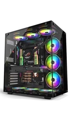 Warcry 650w 80+ Bronze A-rgb 6 Fanlı Kumandalı Gaming Oyuncu Bilgisayar Kasası WARCRY-6-ARGB-FANLI-650W-80Plus-BRONZE