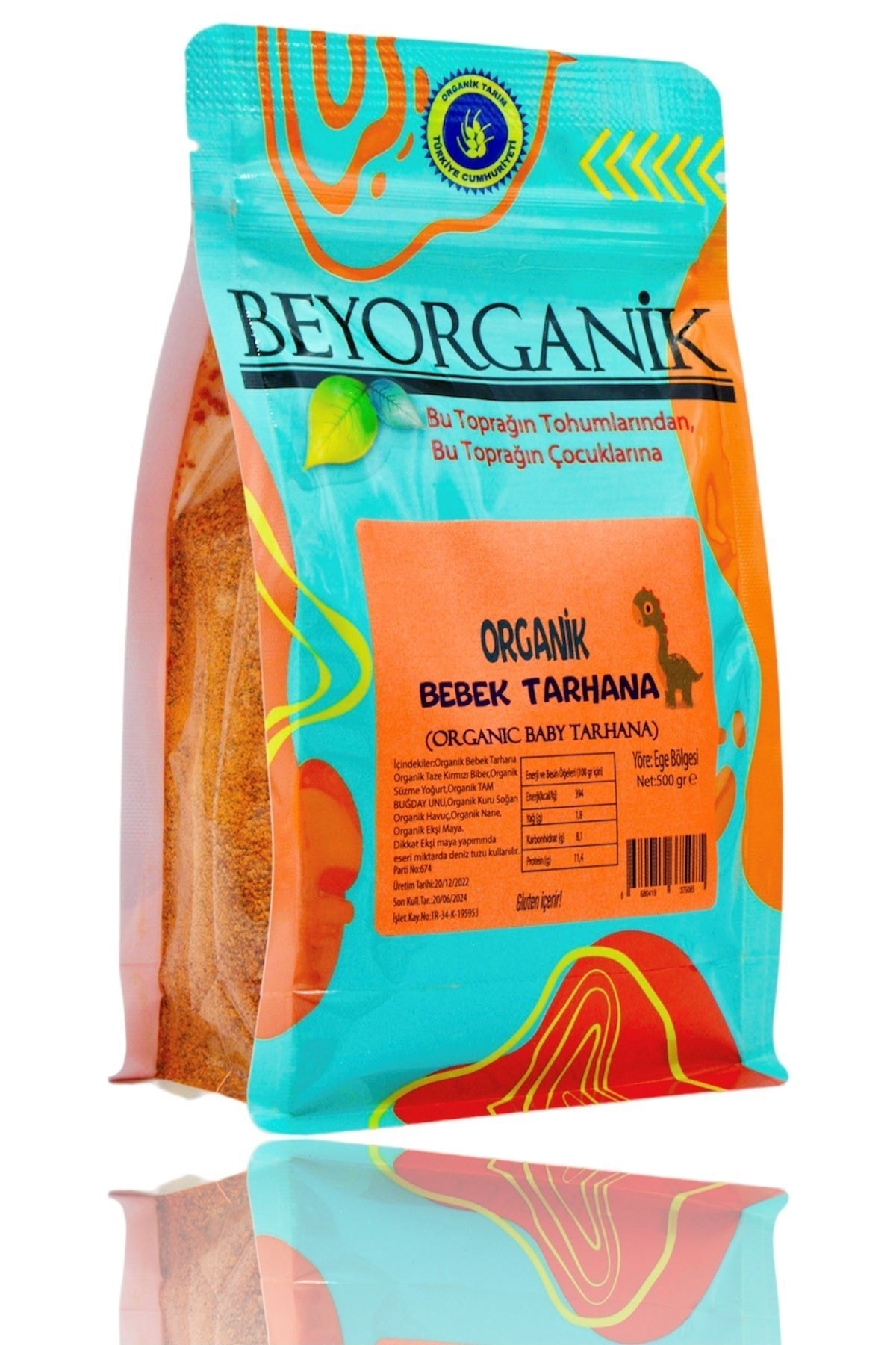 BEYORGANİK Organik Bebek Tarhanası 500gr (+6 Ay )