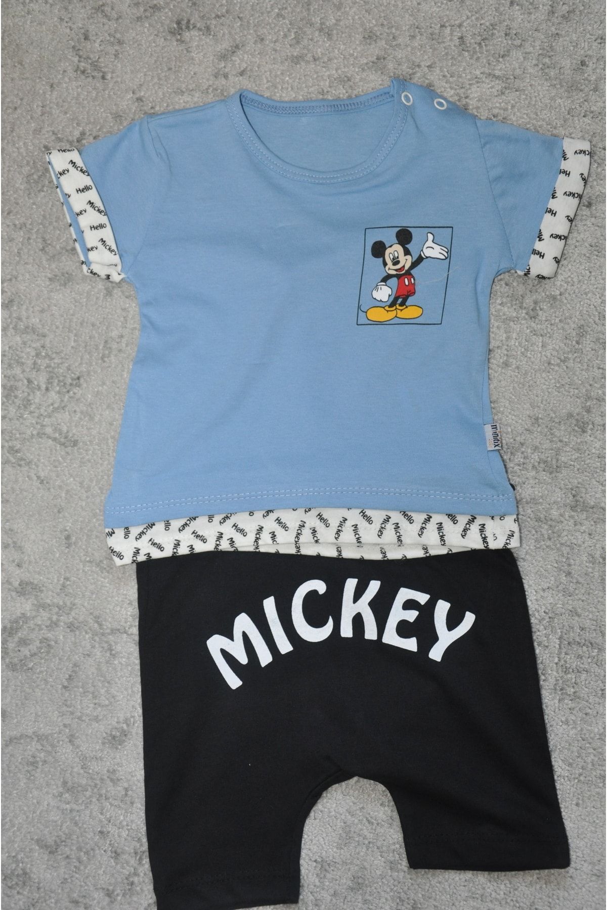 herkesaldi Mickey Mouse Desenli Bebek Takımı
