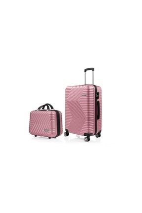 Dzc Kuzenler Avm Orta Boy Ve Makyaj G&d Polo Suitcase Abs Lüx Valiz Seyahat Seti 2 Li G2M