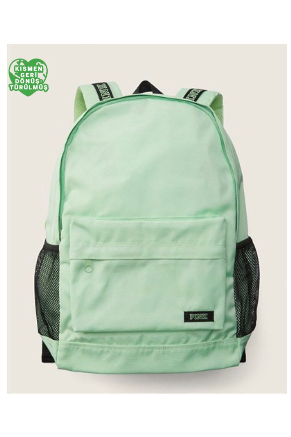 Pink and green backpack discount