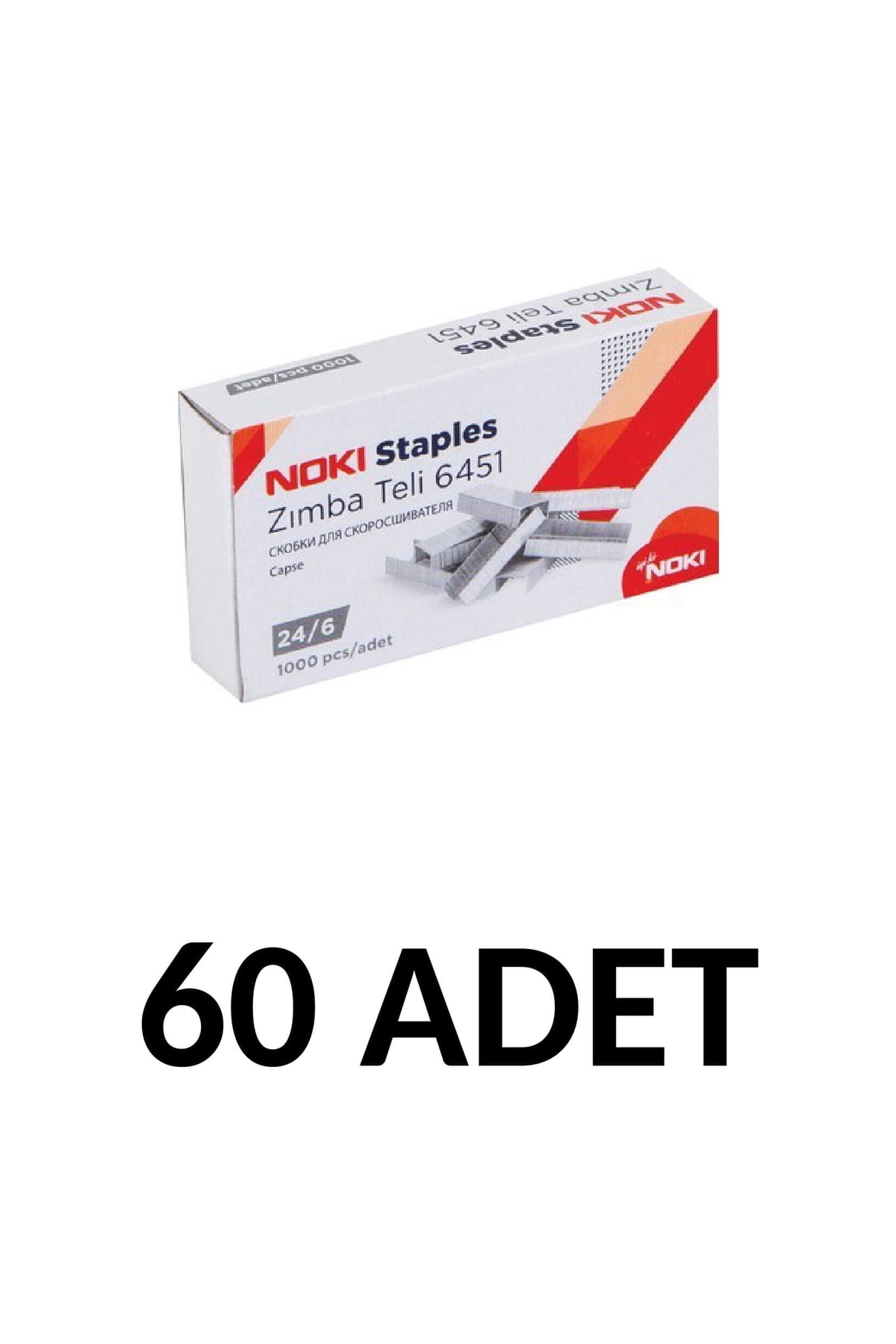 Noki 60 Adet Zımba Teli No:24/6 (cu) 1000 Li