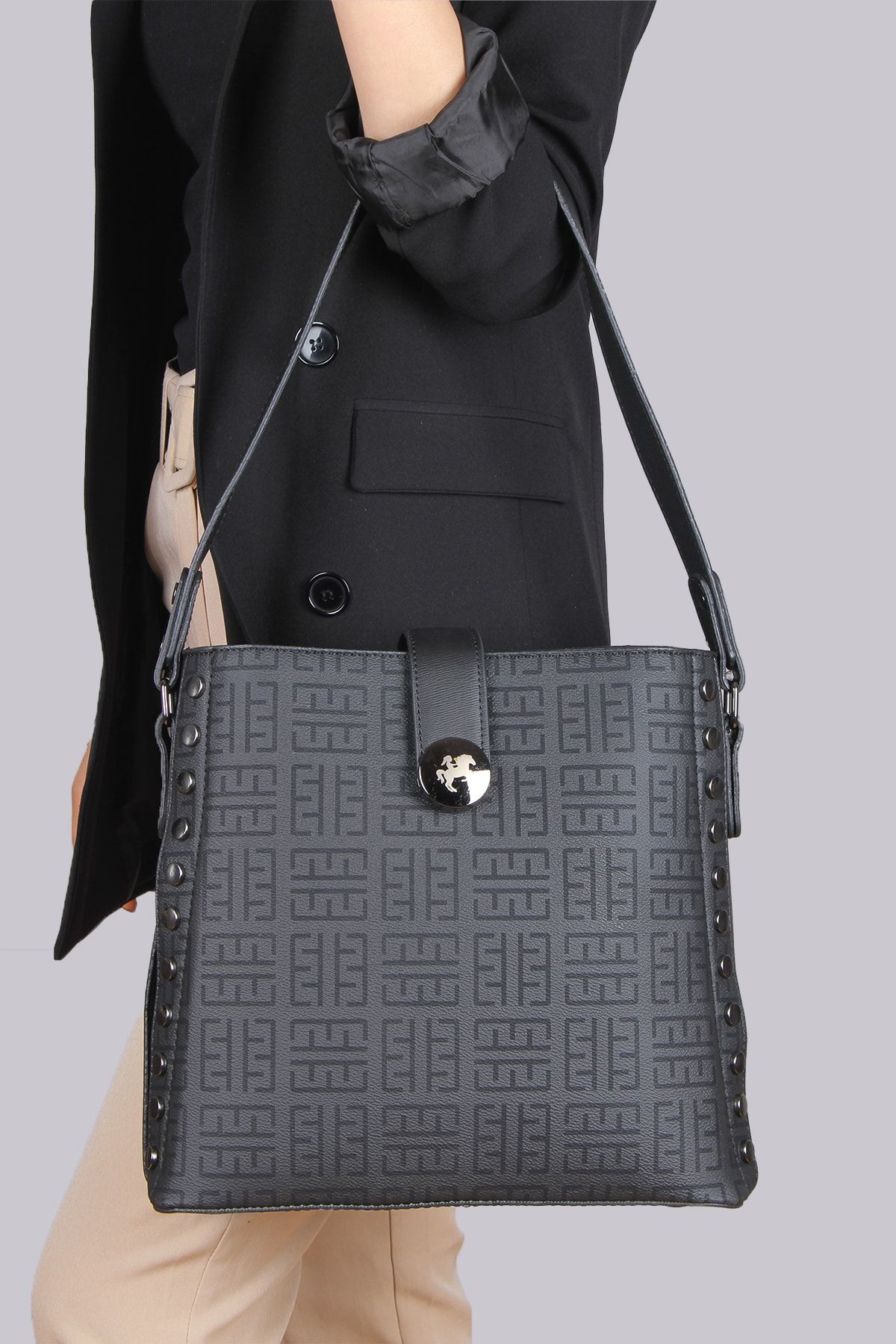 By Hakan Miami Polo 1190 Juniper Leather Women Shoulder Bag